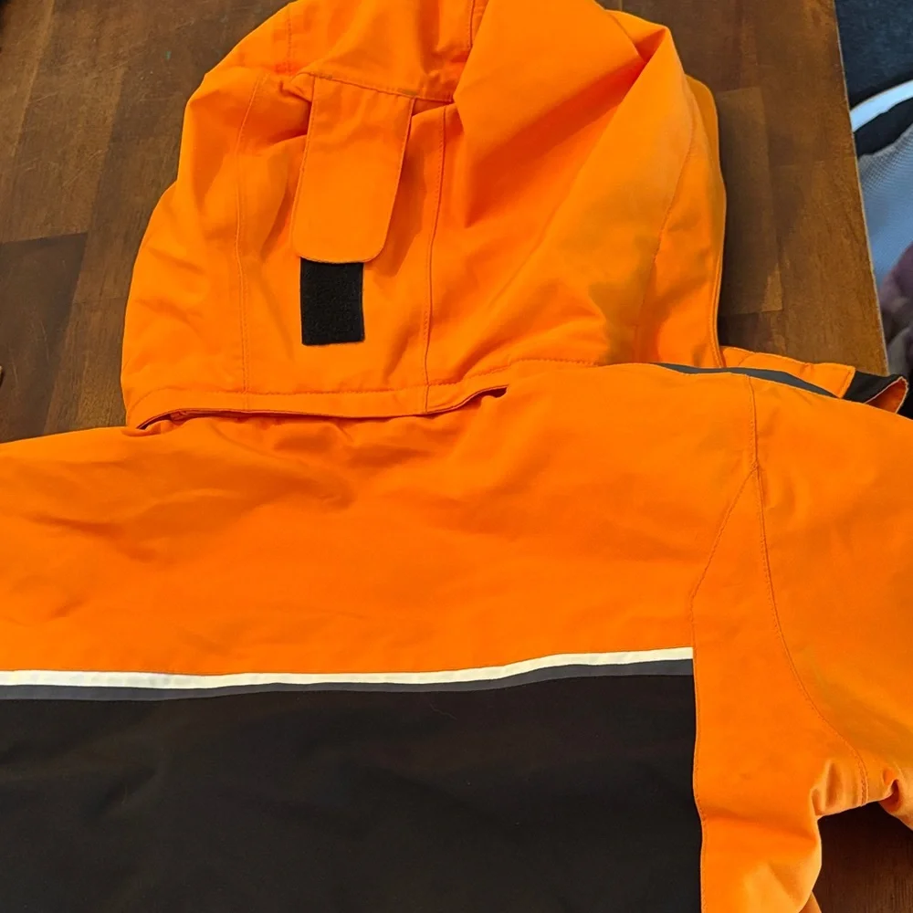 Karbon Black and Orange Ski Jacket